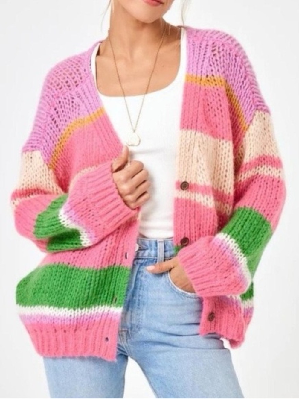 L*Space Lido Cardigan in Valley Cruise